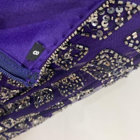 Pisarro nights blouson mother of bride gown purple - Picture 8 of 10